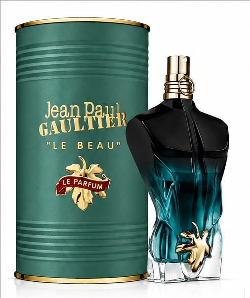 Jean Paul Gaultier Le Beau Le Parfum Eau de Parfum Intense for Men – Luxury Woody Amber Cologne – 4.2 oz / 125 ml