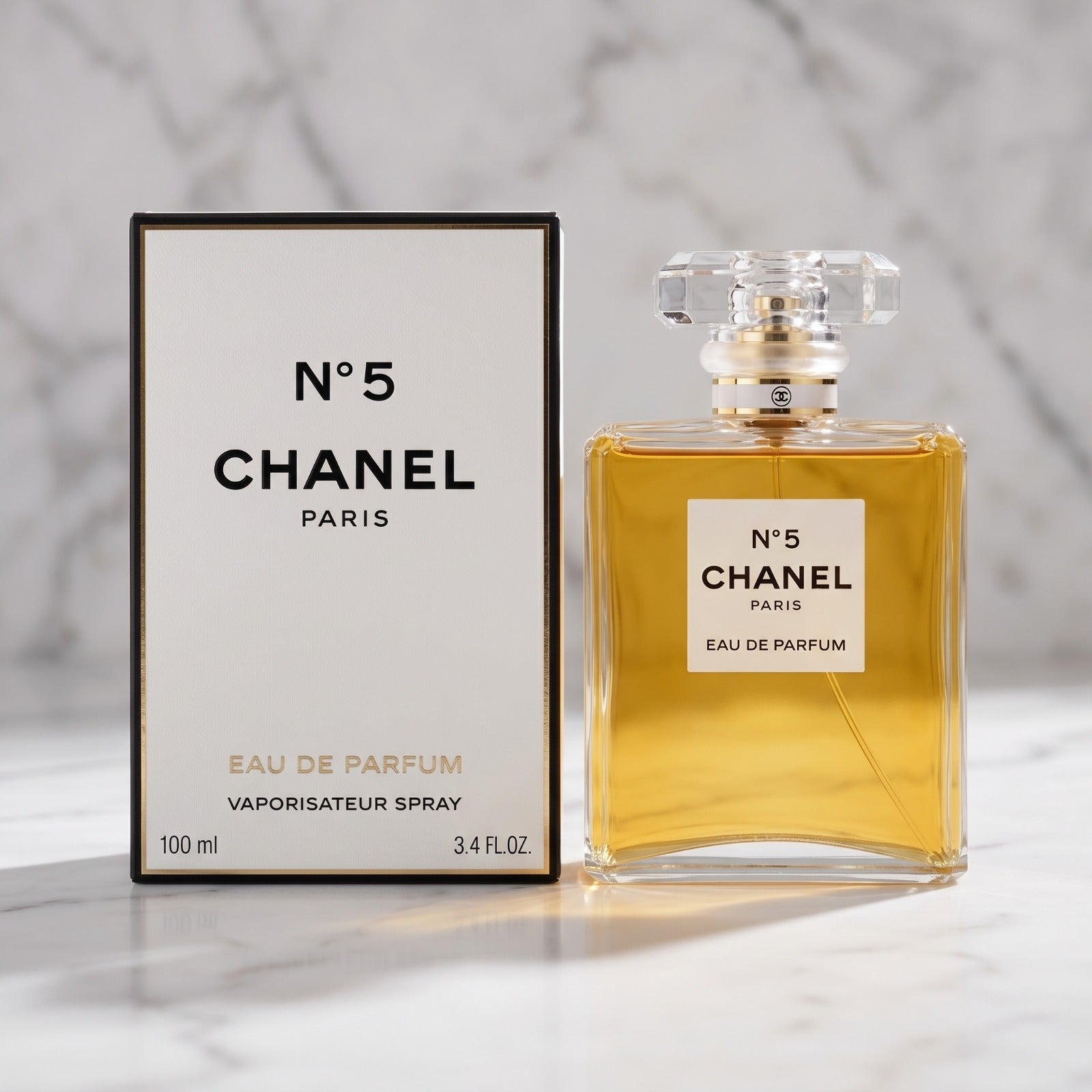 CHANEL No. 5 Eau de Parfum Spray for Women 3.4 fl oz / 100ml