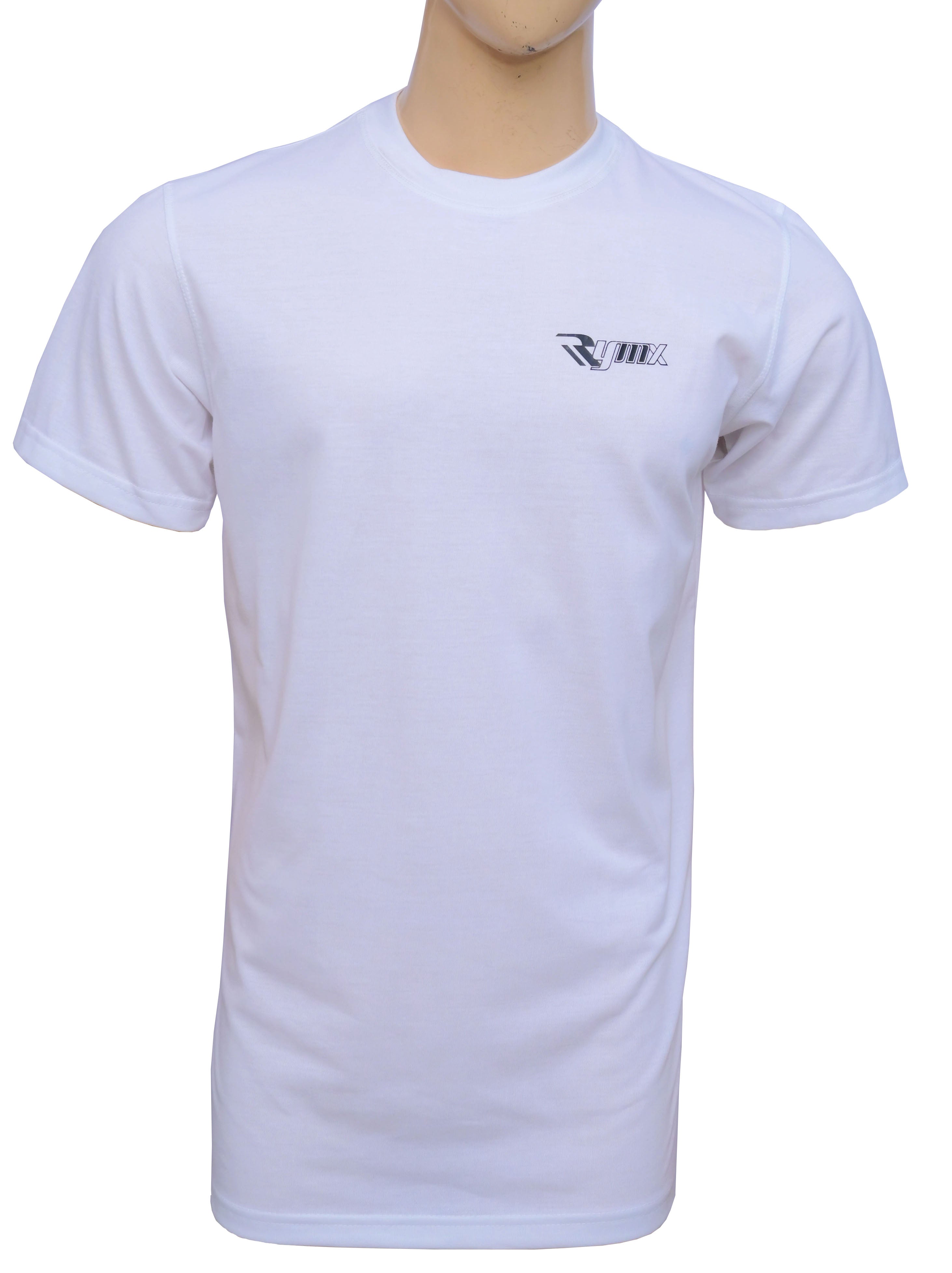 RYMX Men T-Shirt – 100% Cotton, Short Sleeve, Casual Slim Fit, Breathable