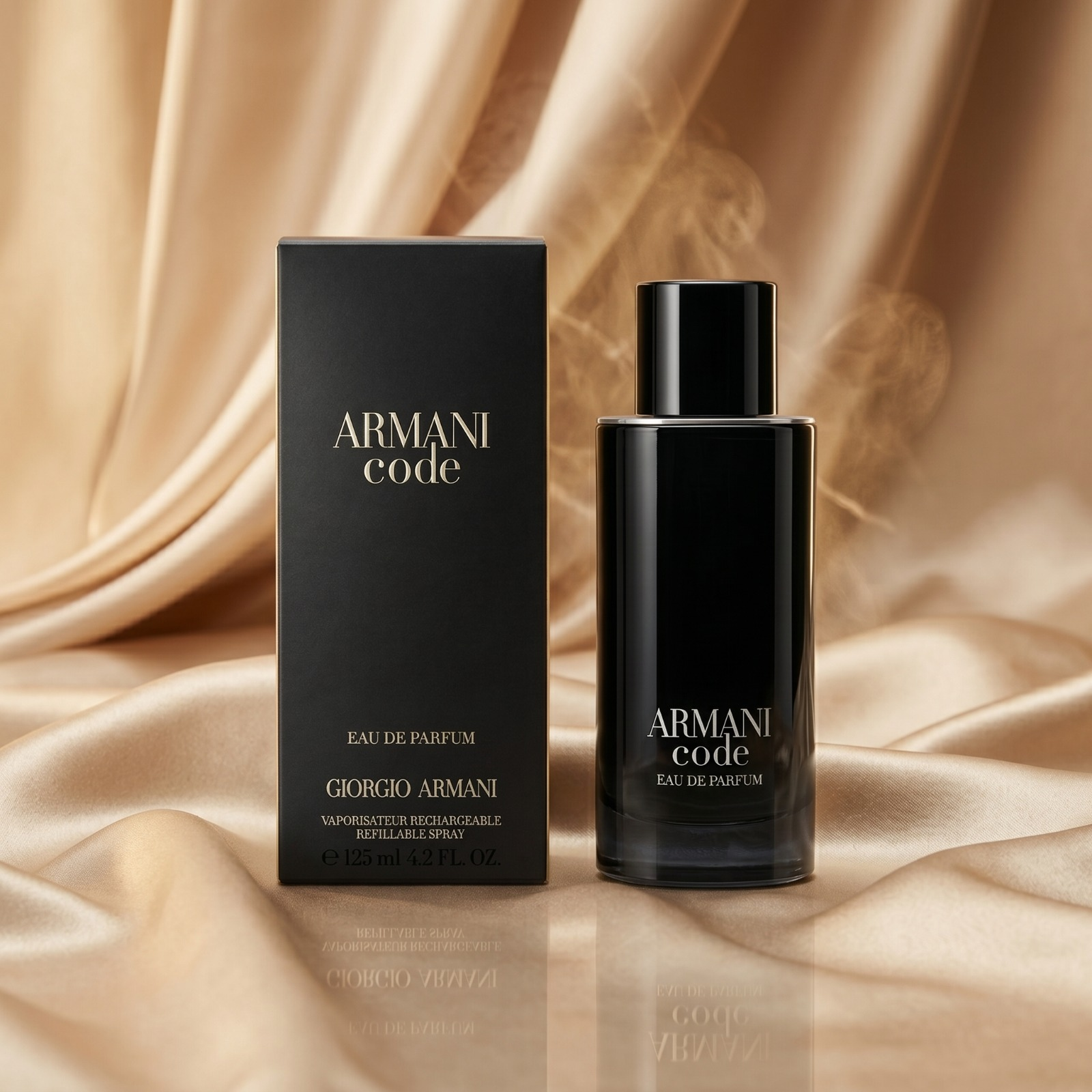 Giorgio Armani Code Eau de Parfum for Men – 125ml (4.2 fl oz) Refillable Spray