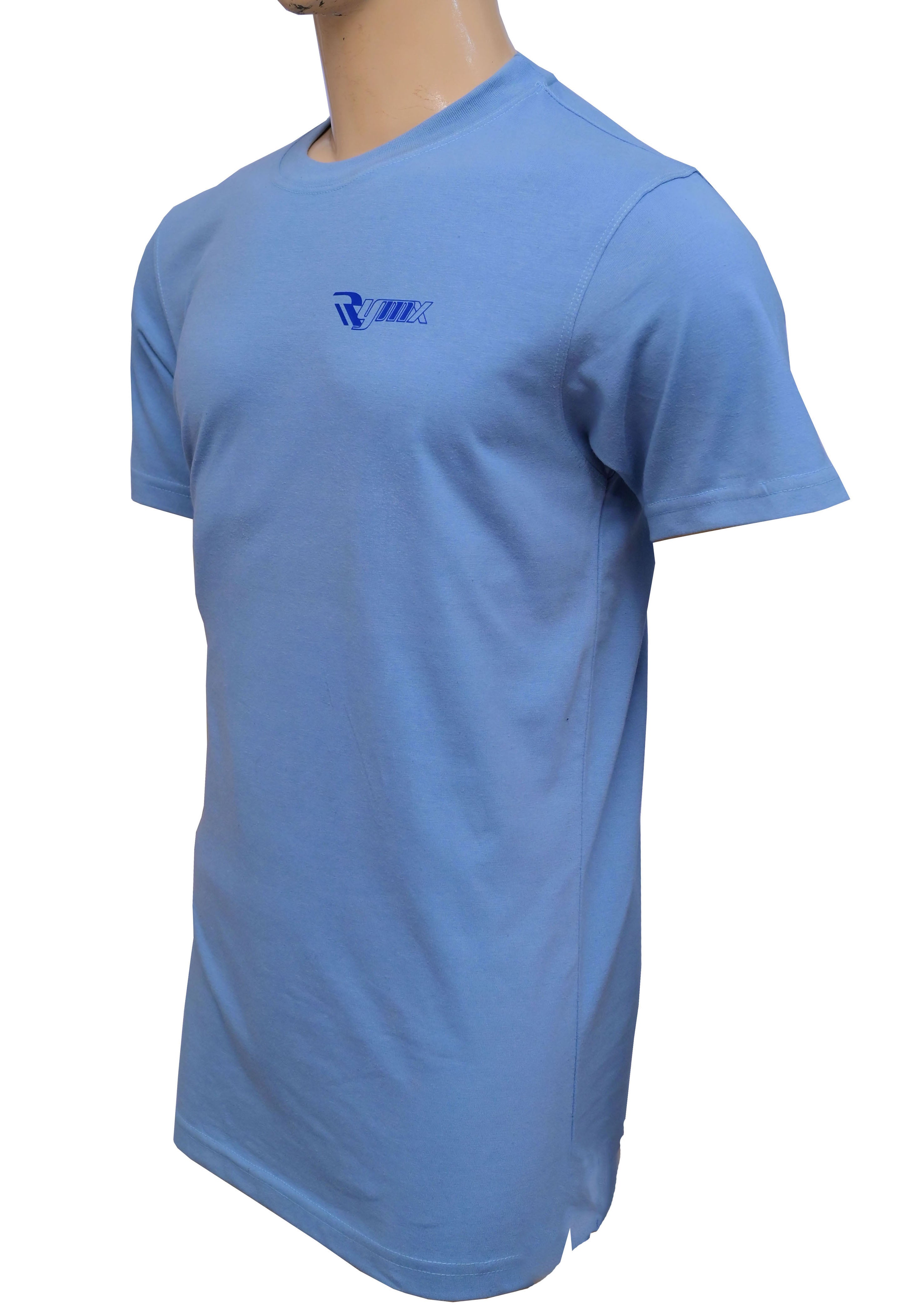 RYMX Men T-Shirt – 100% Cotton, Short Sleeve, Casual Slim Fit, Breathable