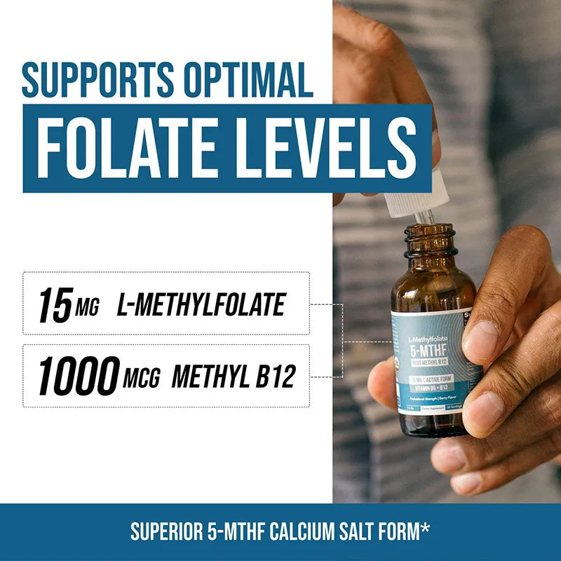 L-Methyl Folate + B12 Drops