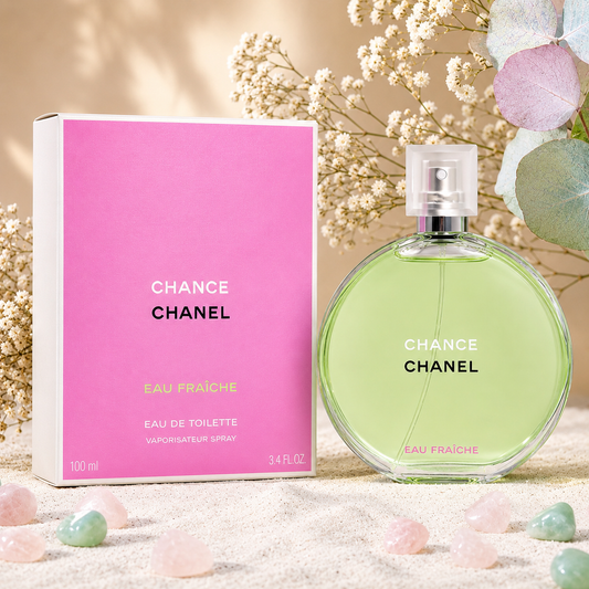 CHANEL Chance Eau Fraîche Eau de Toilette Spray for Women 3.4 oz / 100ml – Fresh Citrus Floral Fragrance