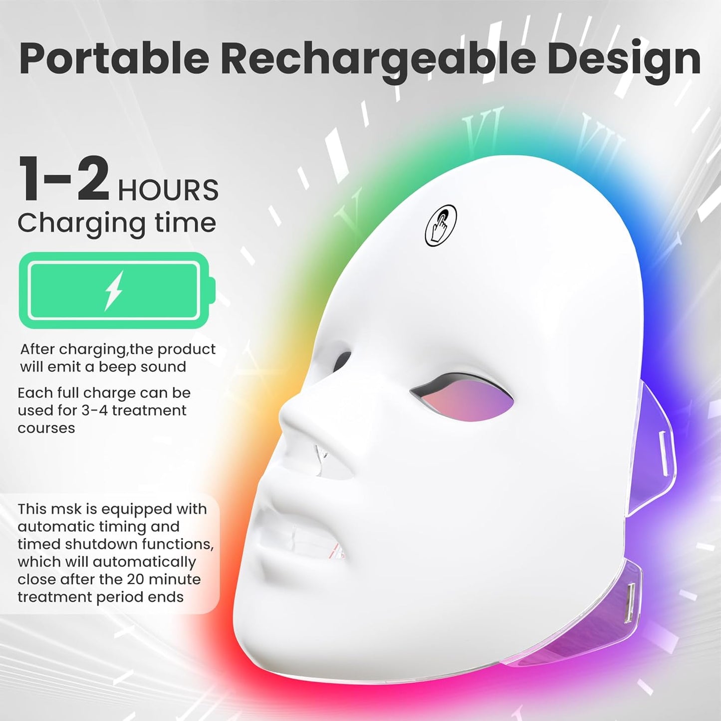 7-in-1 LED Facial Skin Care Mask
