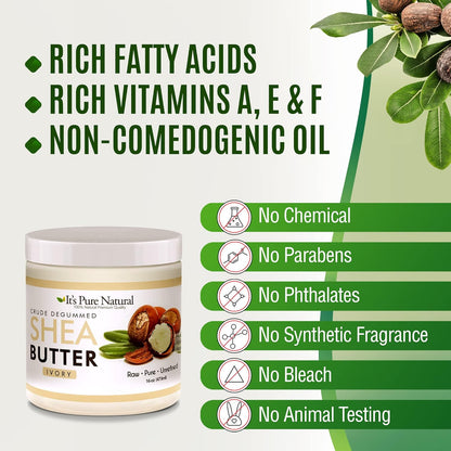Luxurious Crude & Degumed Shea Butter- Natures Ultimate Skin Nourisher