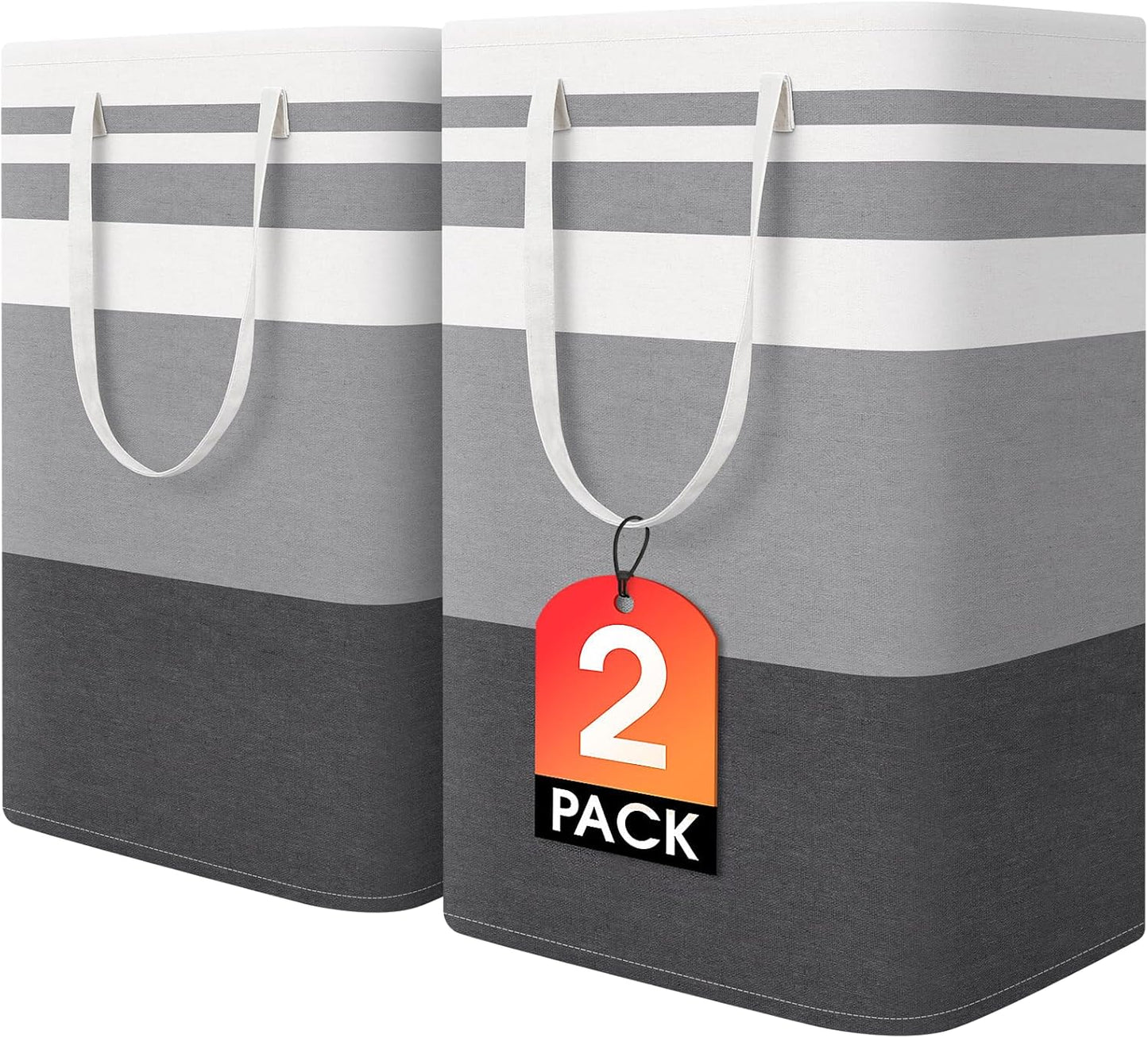 2-Pack Large Collapsible Laundry Baskets