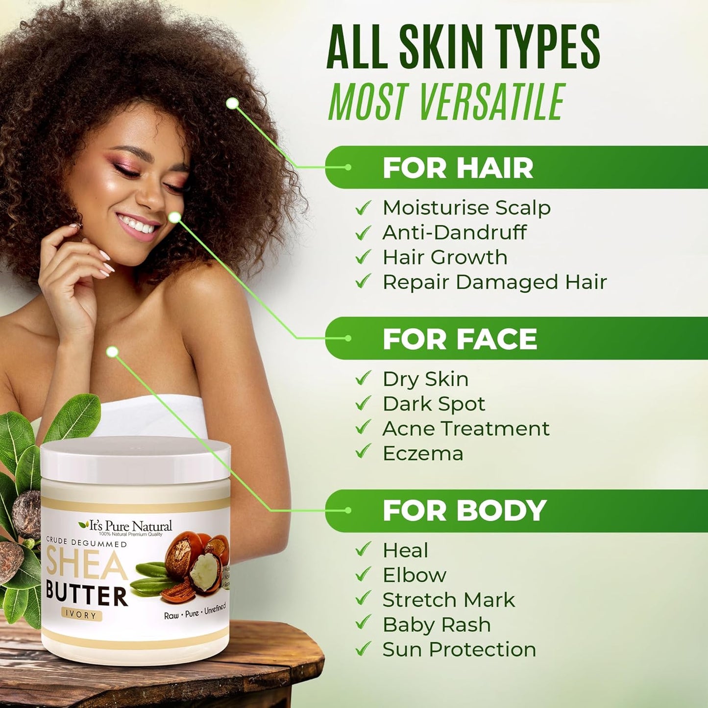 Luxurious Crude & Degumed Shea Butter- Natures Ultimate Skin Nourisher