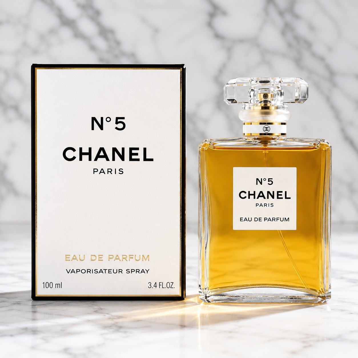 CHANEL No. 5 Eau de Parfum Spray for Women 3.4 fl oz / 100ml