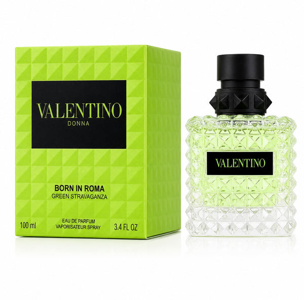 Valentino Donna Born In Roma Green Stravaganza Eau de Parfum Spray for Women 3.4 oz / 100 ml
