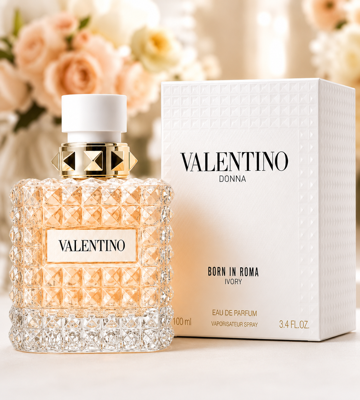 Valentino Donna Born In Roma Ivory Eau De Parfum for Women 100ml (3.4 FL. OZ.)