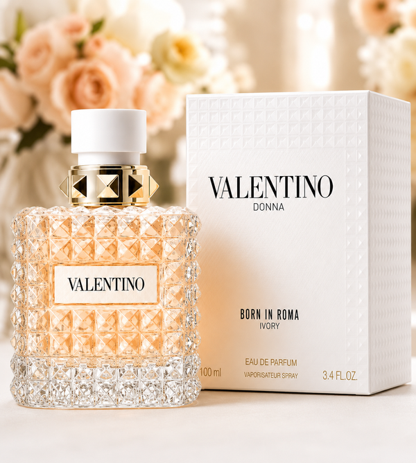Valentino Donna Born In Roma Ivory Eau De Parfum for Women 100ml (3.4 FL. OZ.)