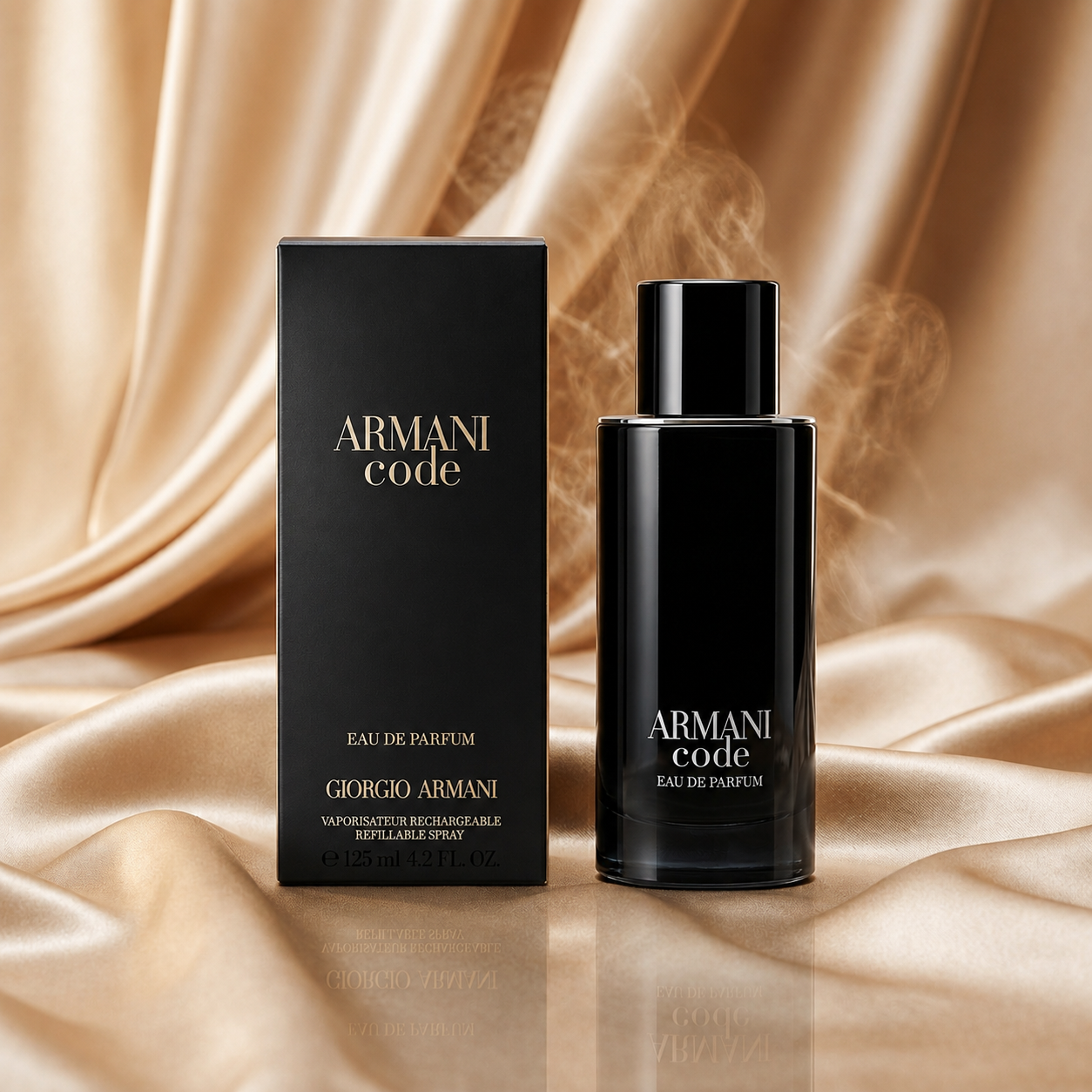 Armani Code Eau de Parfum for Men 125ml (4.2 fl oz) Refillable Spray by Giorgio Armani