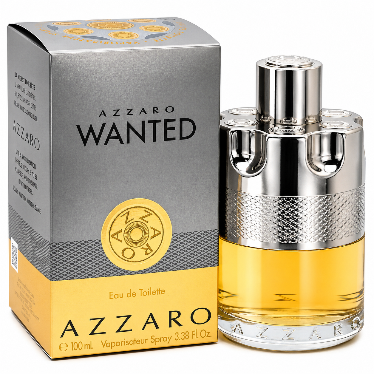 Azzaro Wanted Eau de Toilette Cologne for Men, 3.4 oz / 100 ml, New in Box