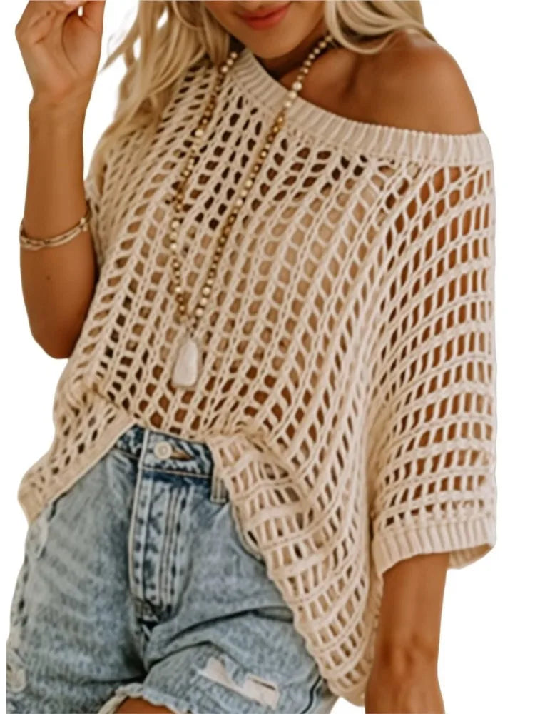BreezeChic™ Crochet Summer Top ☀️✨ Light, Airy & Stylish