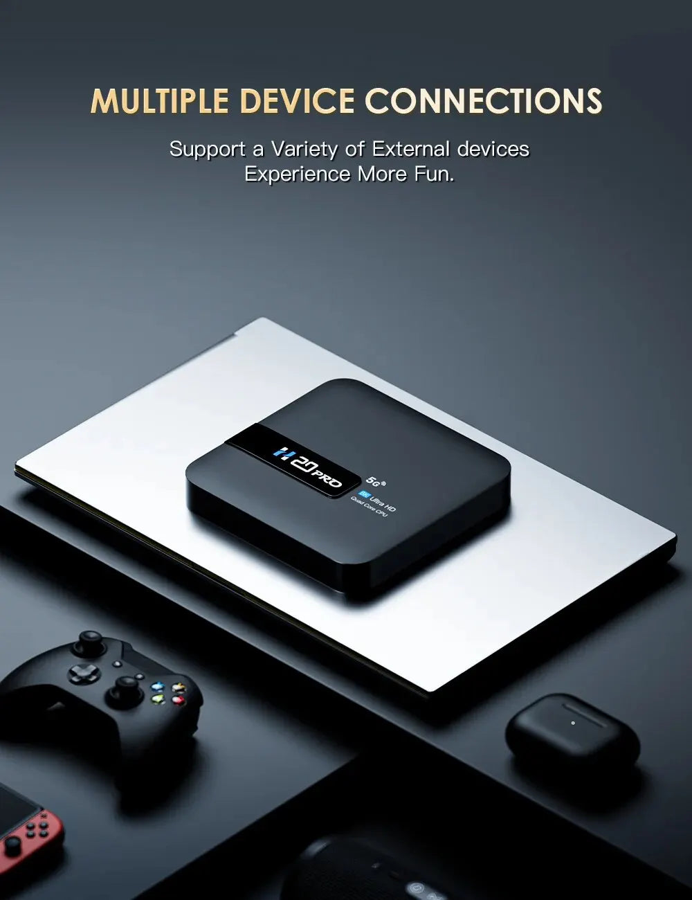 HONGTOP H20PRO Smart TV Box WiFi6 Android 10 6K 4K 3D Media Player TV Box Android 2.4G&5G WIFI Very Fast 1080P Set Top Box