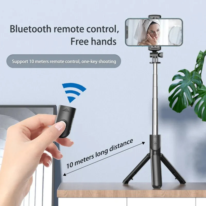 Bluetooth Wireless Selfie Stick with Tripod - Extendable Monopod & Remote Shutter