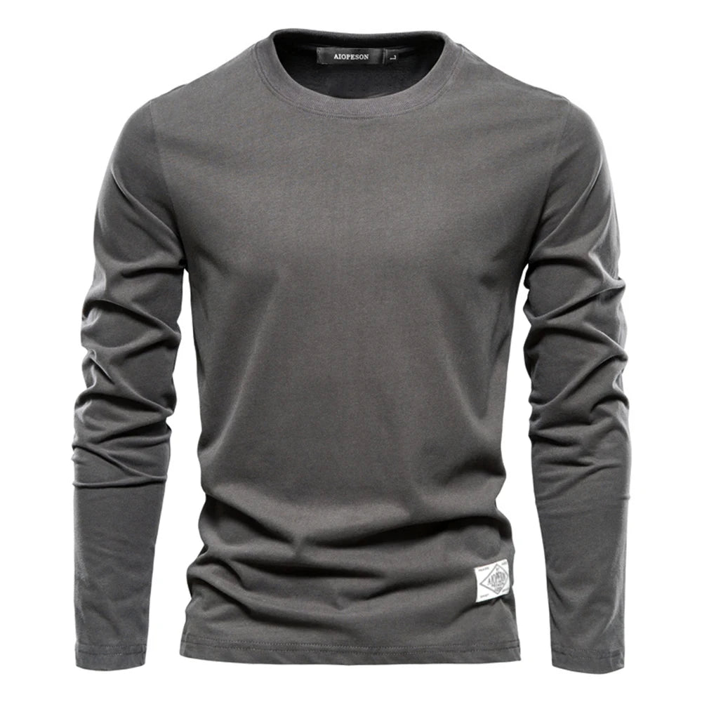 Men's Long-Sleeve Casual Crewneck Sweater