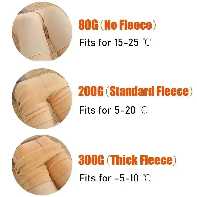 GlowSheer™ Fleece-Lined Tights ❄️✨