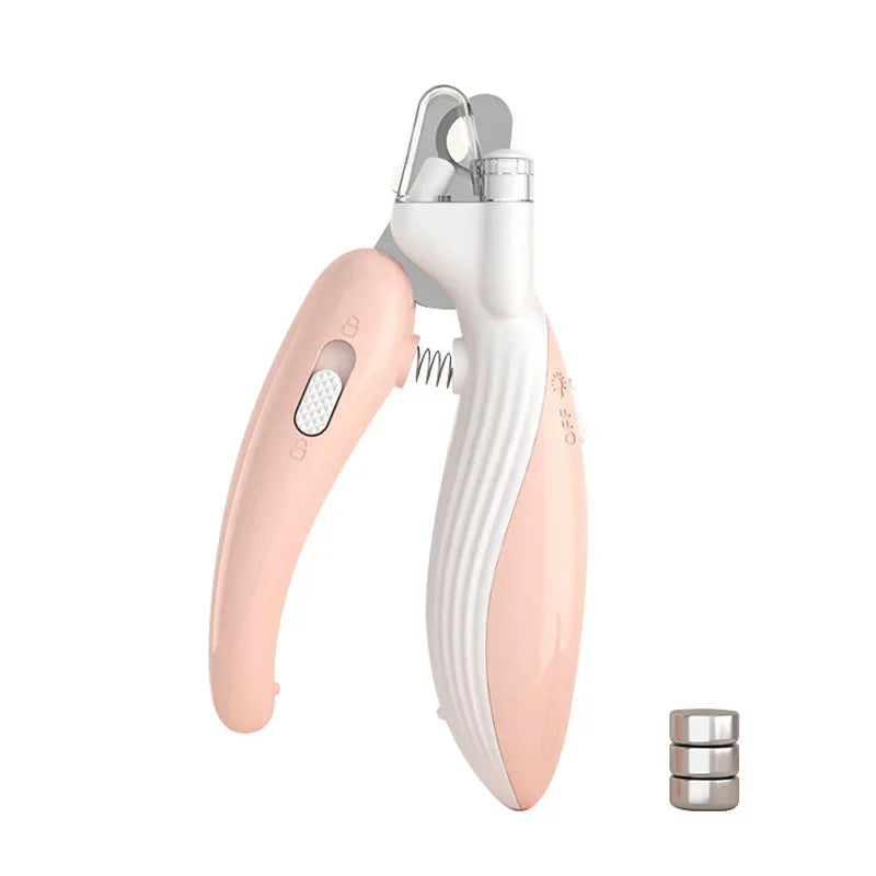 Pet Nail Clippers Dog Nail Clippers Cat Nail Clippers LED Electric Nail Grinder Pet Supplies LED Light Pet Nail Clippers