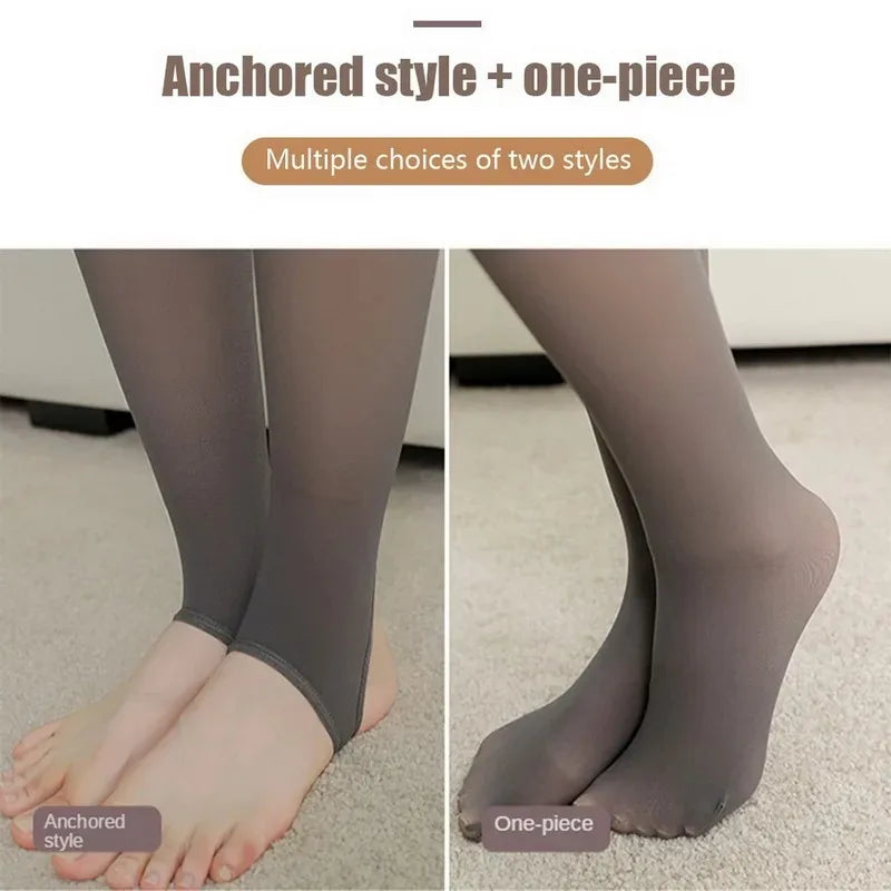 GlowSheer™ Fleece-Lined Tights ❄️✨