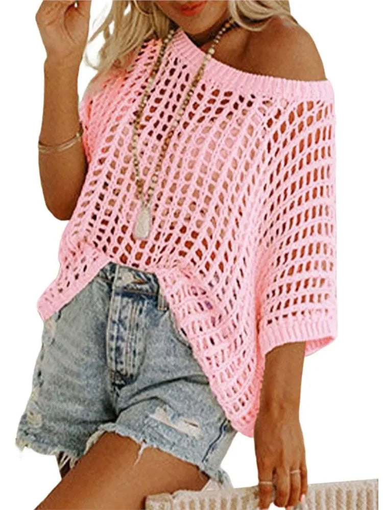 BreezeChic™ Crochet Summer Top ☀️✨ Light, Airy & Stylish