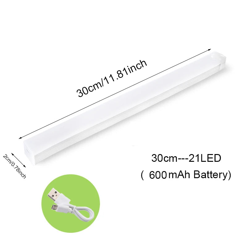 Motion Sensor Light Wireless LED Night Light Type C Rechargeable Light Cabinet Wardrobe Lamp Staircase Backlight For Kitchen LED
