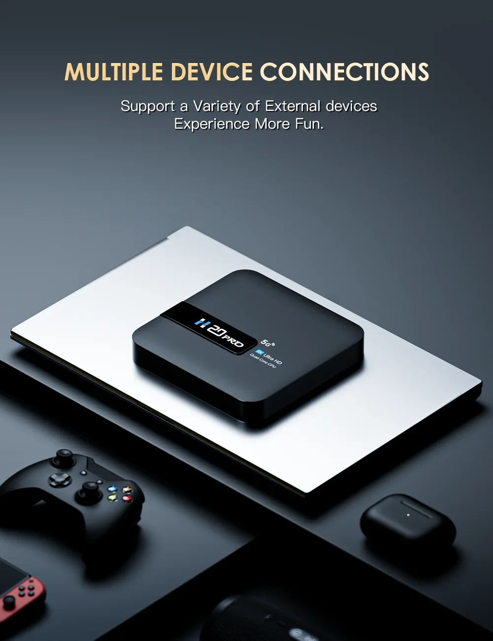 HONGTOP H20PRO Smart TV Box WiFi6 Android 10 6K 4K 3D Media Player TV Box Android 2.4G&5G WIFI Very Fast 1080P Set Top Box