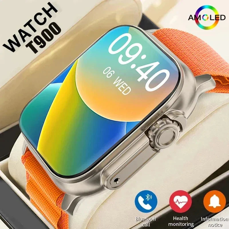 T900 Ultra Smartwatch – Bluetooth Calling, Message Alerts Heart Rate Monitor Sports Watch