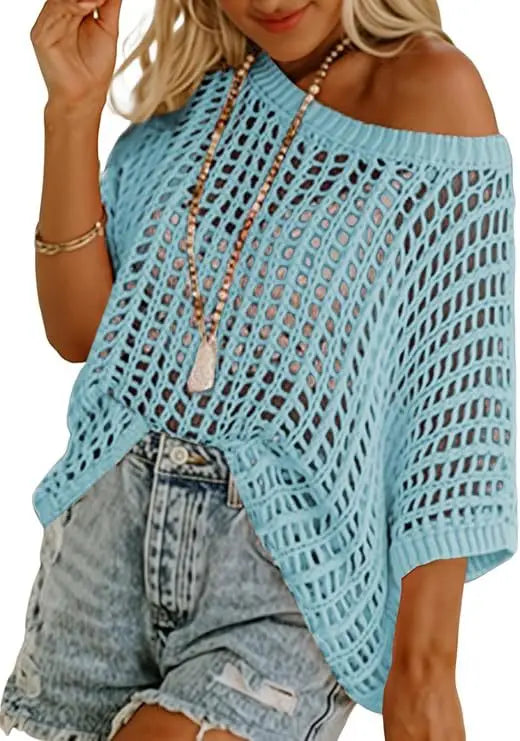 BreezeChic™ Crochet Summer Top ☀️✨ Light, Airy & Stylish