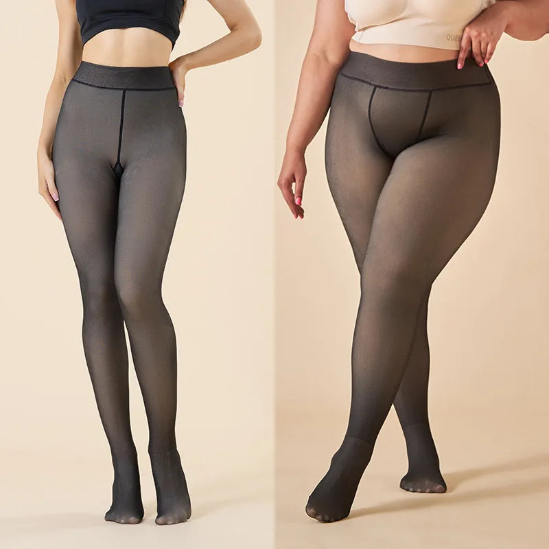 GlowSheer™ Fleece-Lined Tights ❄️✨