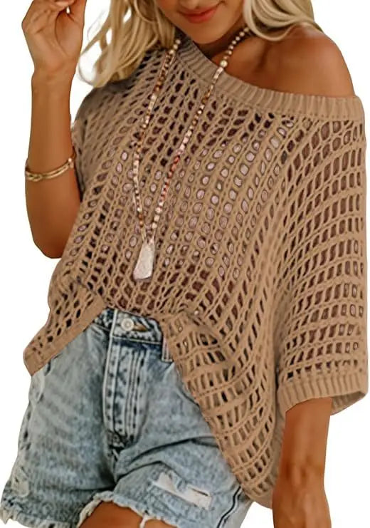 BreezeChic™ Crochet Summer Top ☀️✨ Light, Airy & Stylish