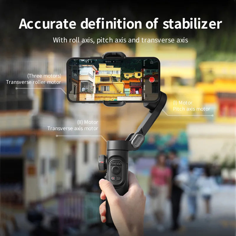 AOCHUAN 3-Axis Handheld Gimbal Stabilizer for Smartphone with Fill