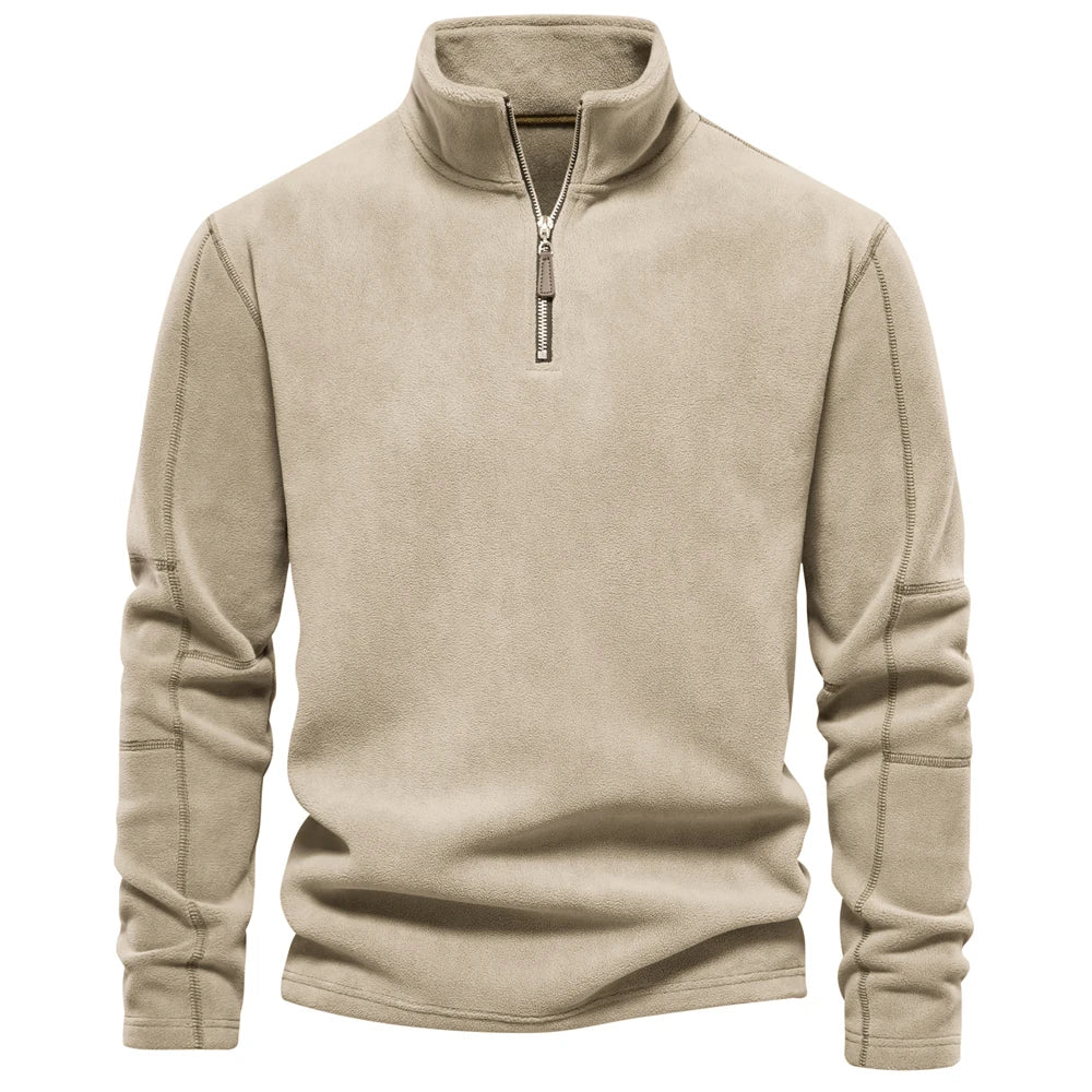 Suede-Feel Men’s Fleece Sweatshirt
