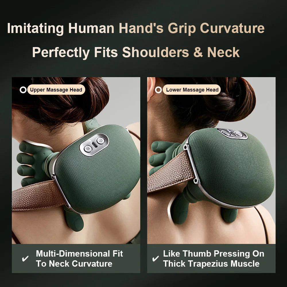 3D Shiatsu Deep-Kneading Neck Massager – Relieve Tension & Stress in Minutes!