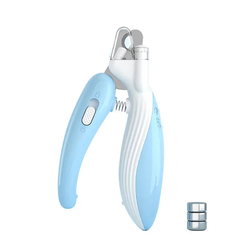 Pet Nail Clippers Dog Nail Clippers Cat Nail Clippers LED Electric Nail Grinder Pet Supplies LED Light Pet Nail Clippers