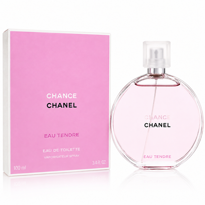 CHANEL Chance Eau Tendre Eau de Toilette EDT Spray 3.4 oz / 100 ml New Sealed