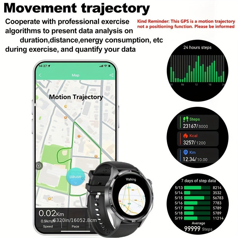 Paearofero - GT5 Pro Smartwatch With HD Display & AI Assist