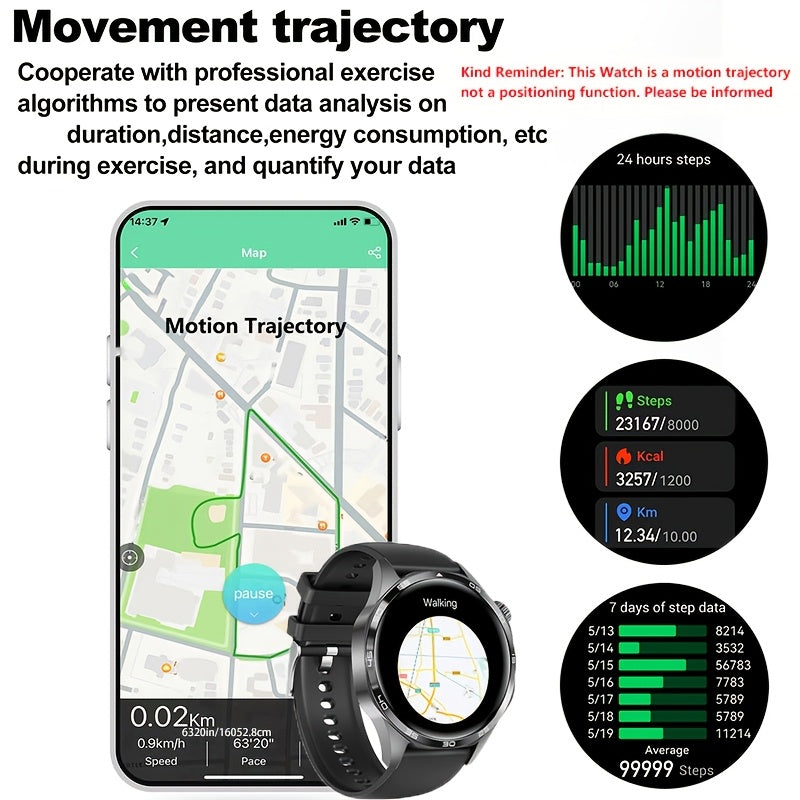 Paearofero - GT5 Pro Smartwatch With HD Display & AI Assist