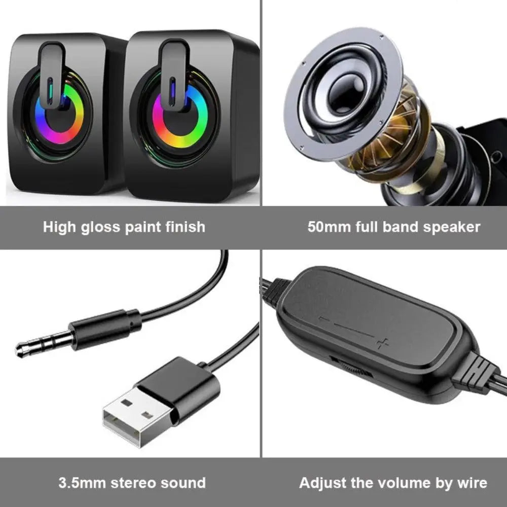 Mini RGB Computer Speaker -RGB Speakers