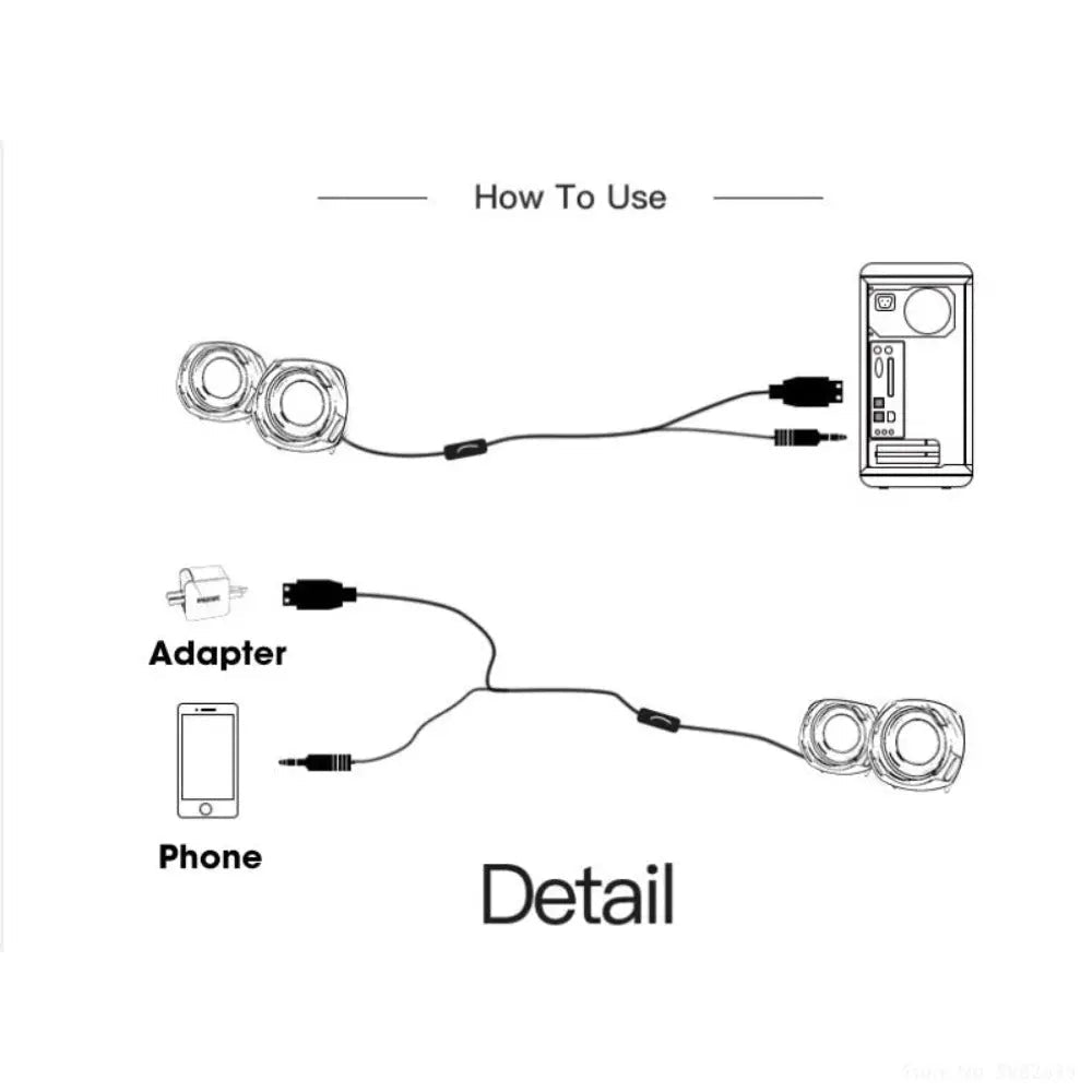 Mini RGB Computer Speaker -RGB Speakers