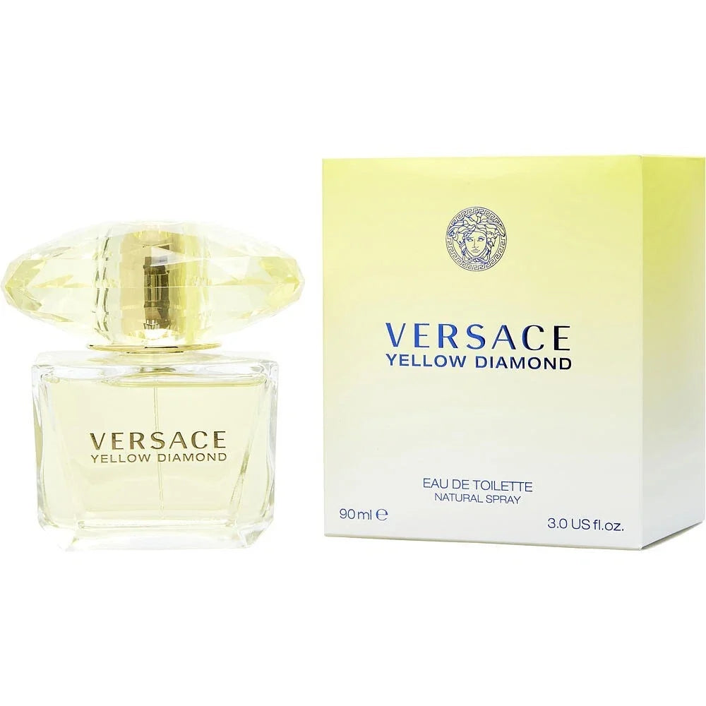 Versace Yellow Diamond Eau de Toilette Spray 3 oz / 90ml for Women – Luxury Fragrance