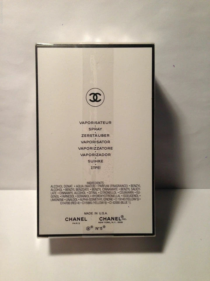 CHANEL N°5 Eau De Parfum Spray 3.4oz/100 ml New in Sealed Box