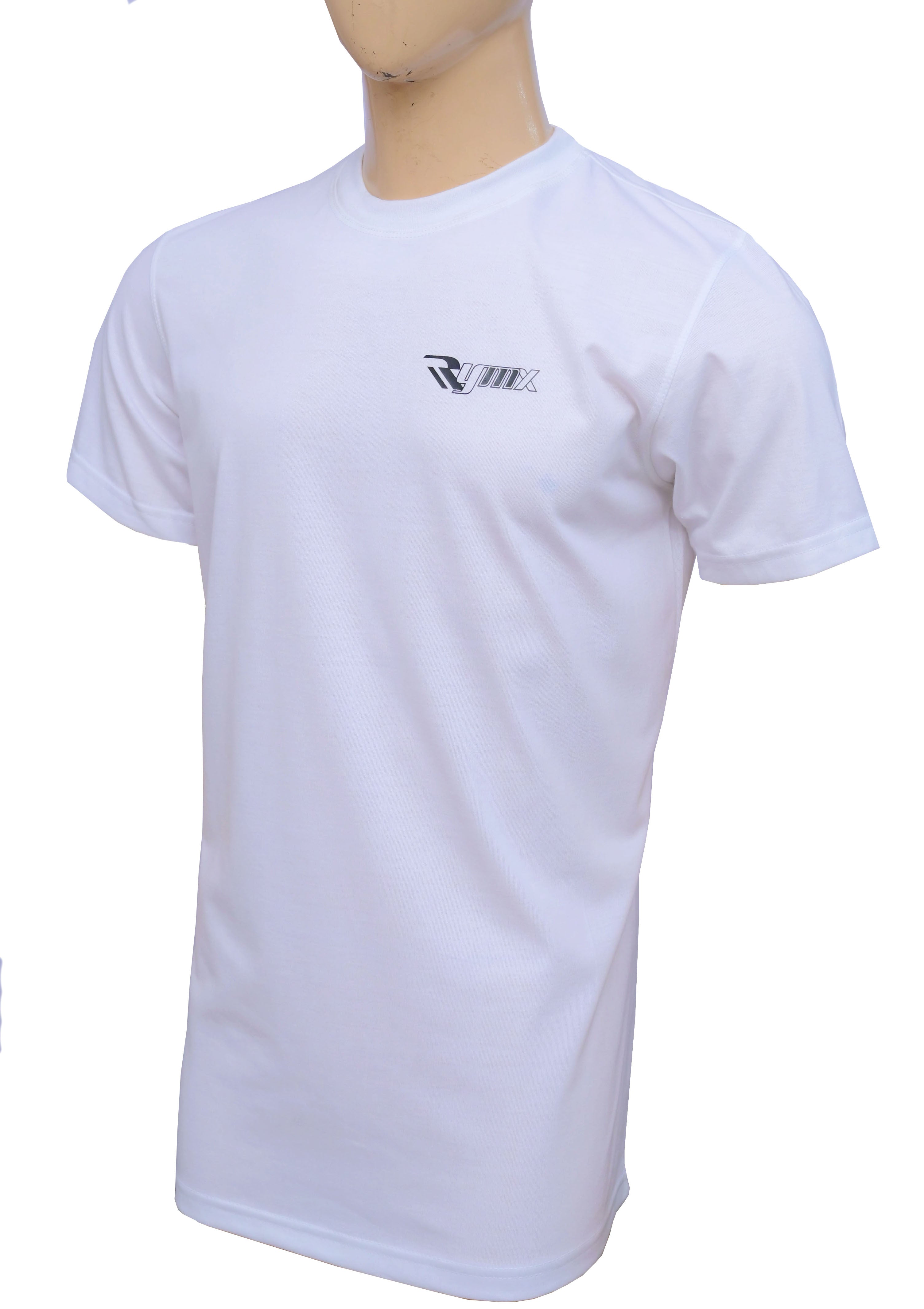 RYMX Men T-Shirt – 100% Cotton, Short Sleeve, Casual Slim Fit, Breathable